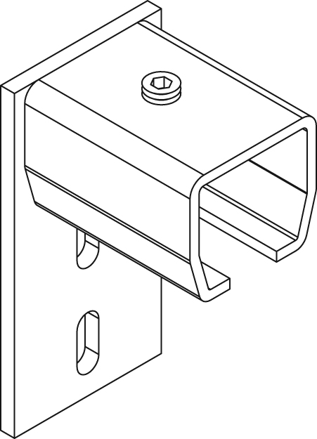 Wall Mount End Stop/Flange Down