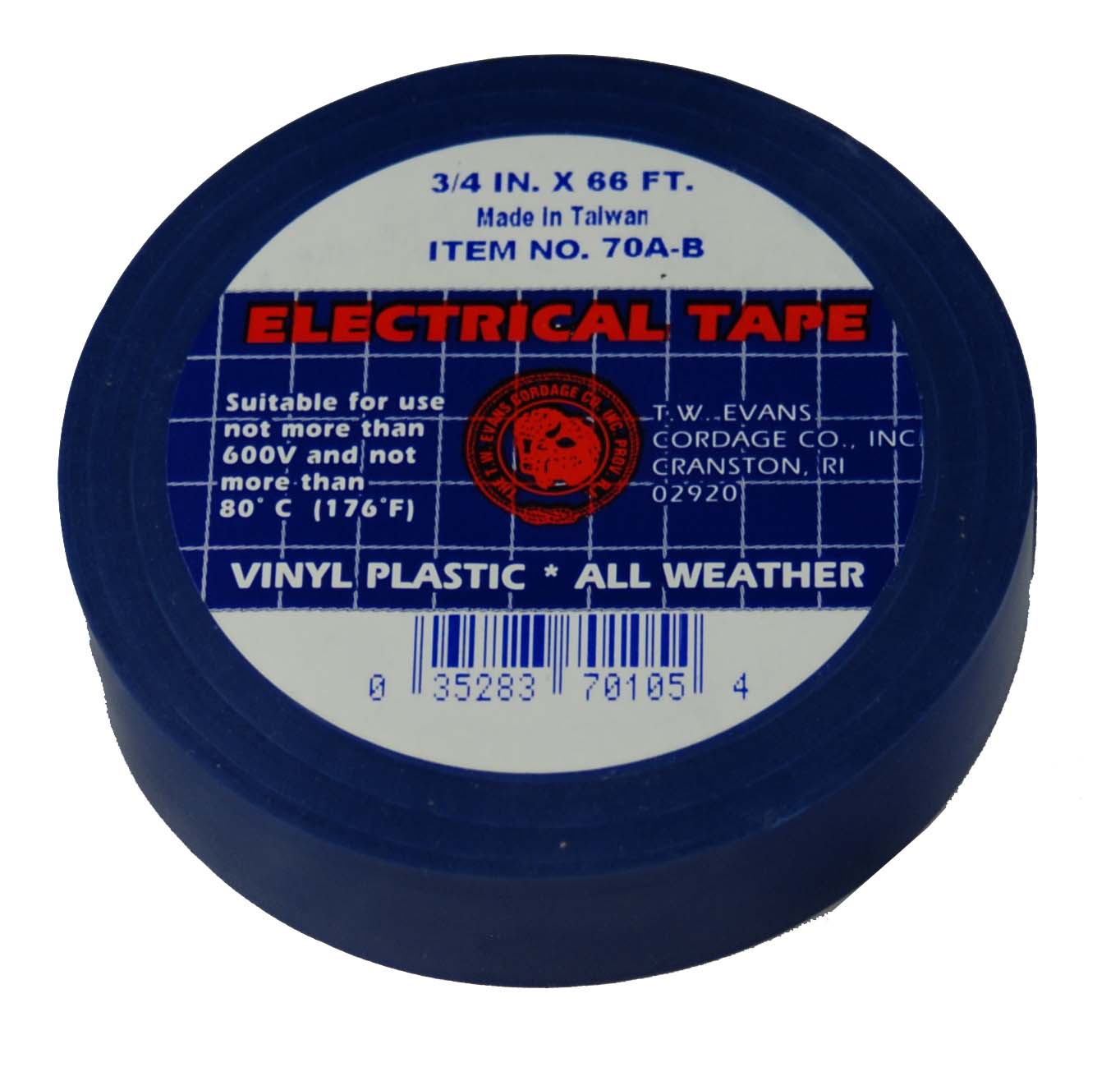 3/4" x 66" Electrical Tape Blue