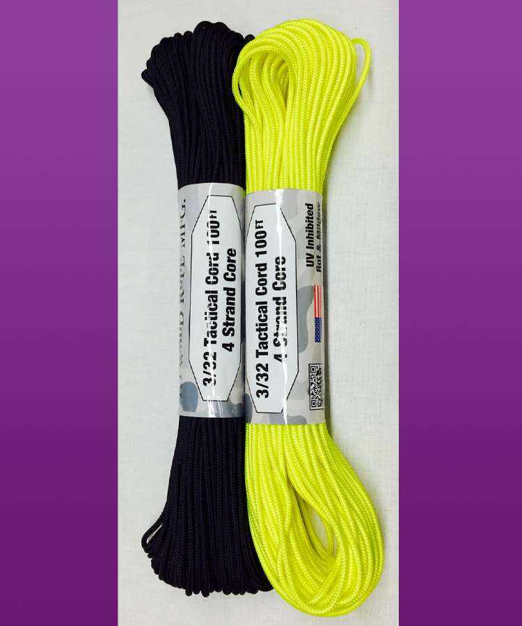 Tactical Rope Black Neon Yellow