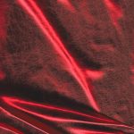 Metallic Spandex Fabric Red Foil