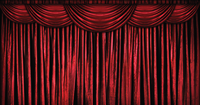 Saaria Stage Curtain Theater Velvet Drapery 12'W x 8'H Handmade Embroidery 