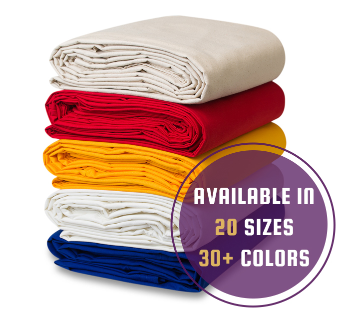 Chicago Canvas & Supply 18 Oz Canvas Tarp – 10 X 18 Feet, Olive Drab, USA Made